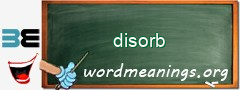 WordMeaning blackboard for disorb